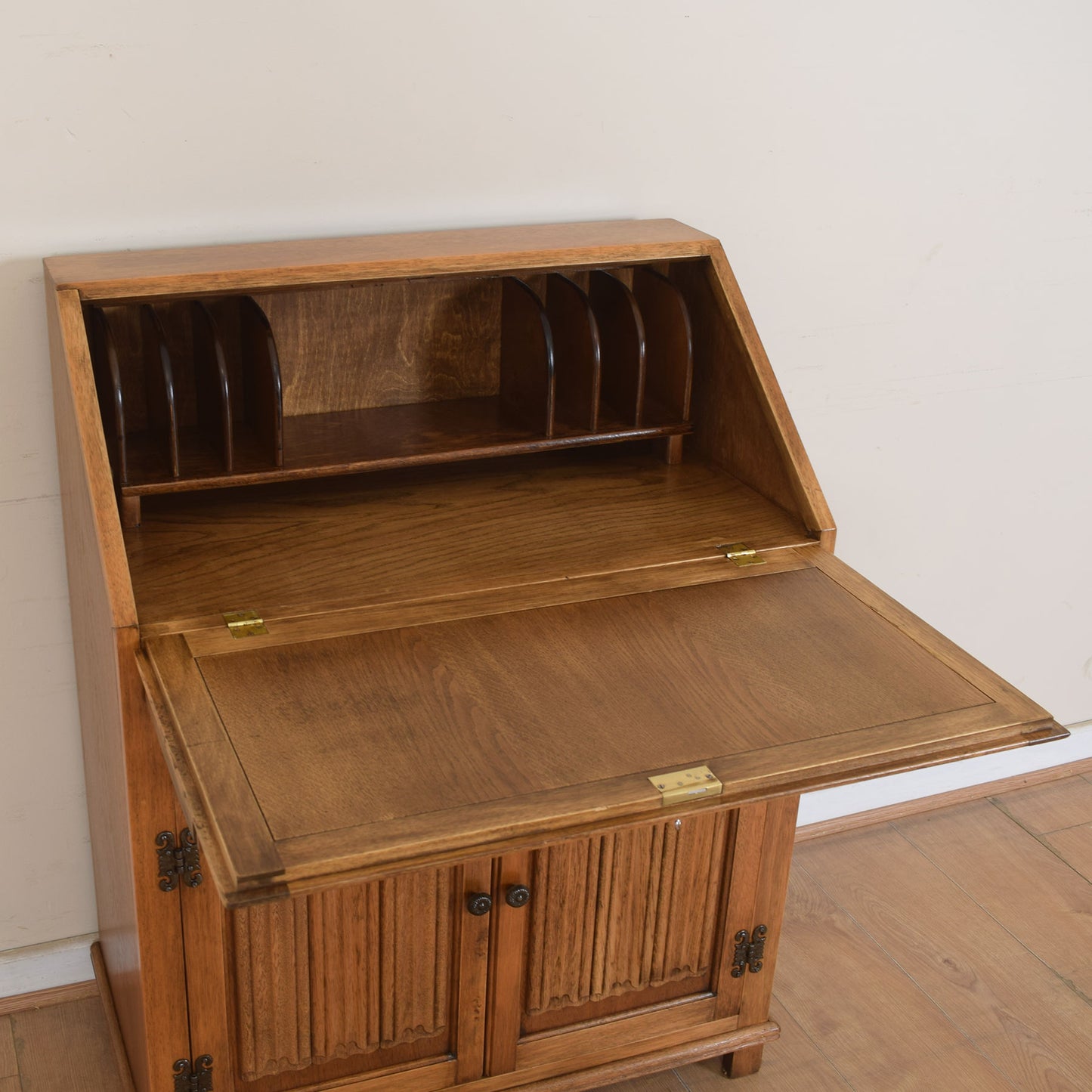 Old Charm Linenfold Bureau