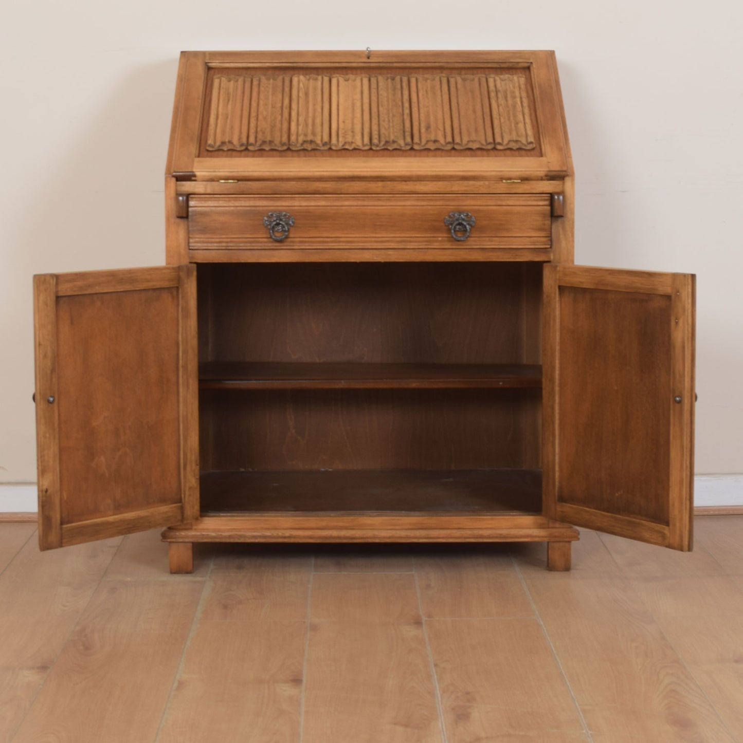 Old Charm Linenfold Bureau