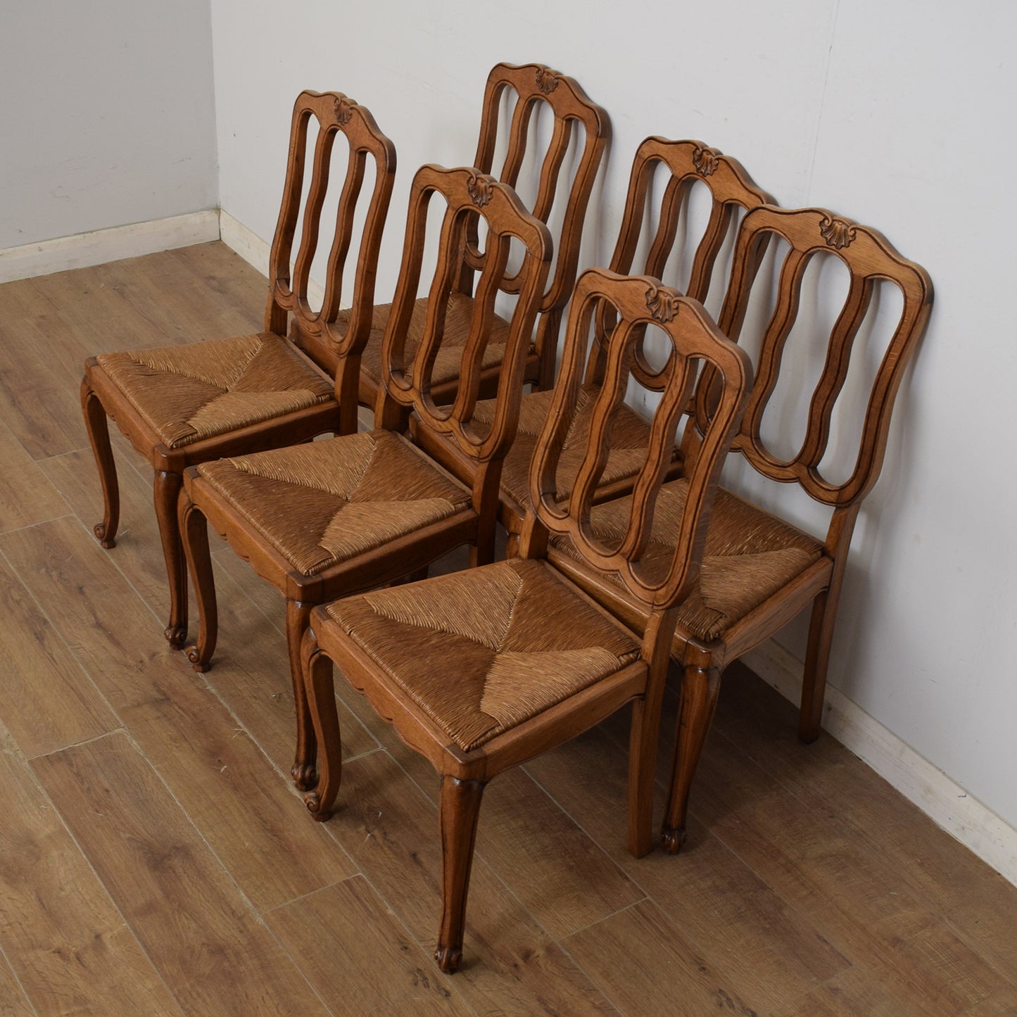 Extendable French Dining Table & Six Chairs