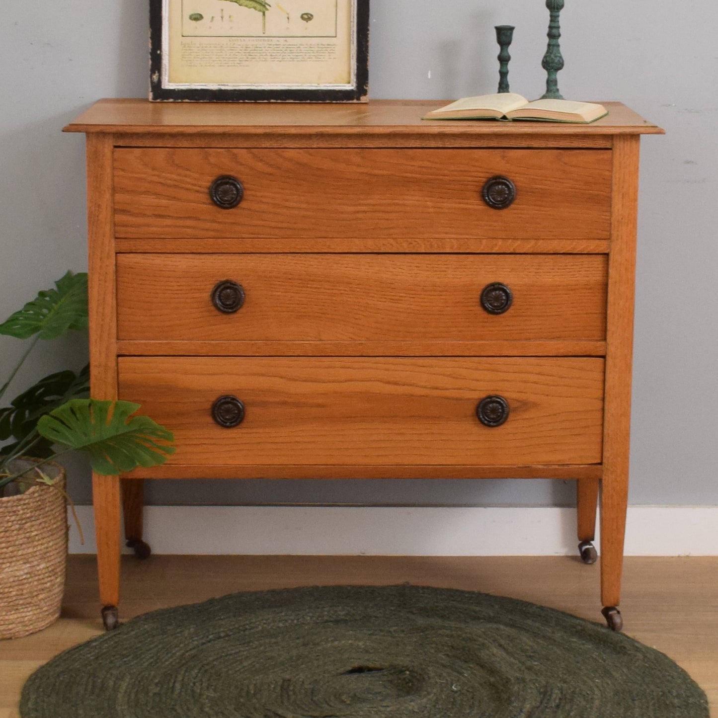 Restored Oak Chest of Drawers