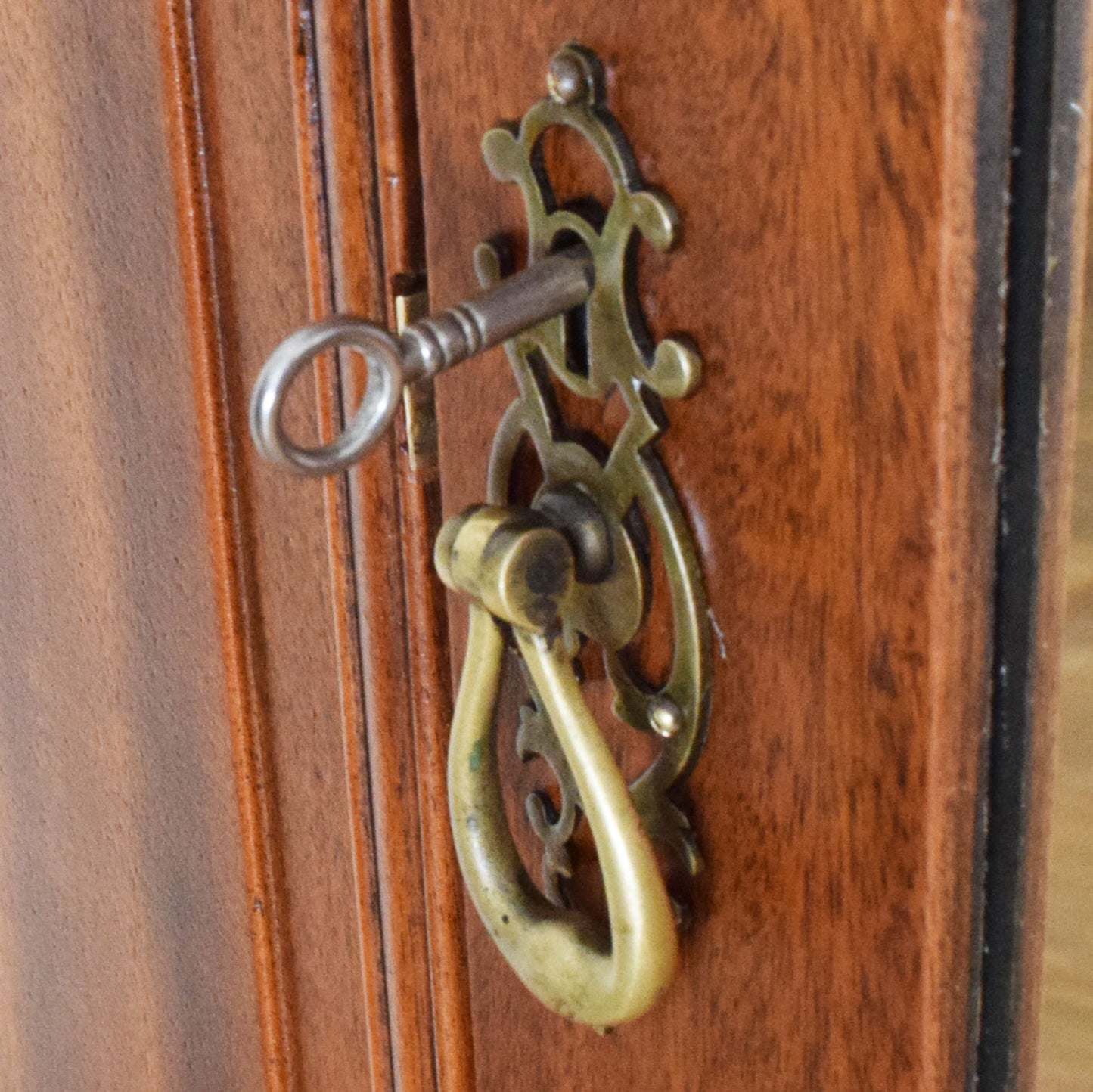 Mirrored Mahogany Hallrobe