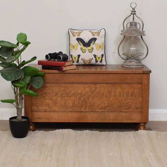 Oak Blanket Box