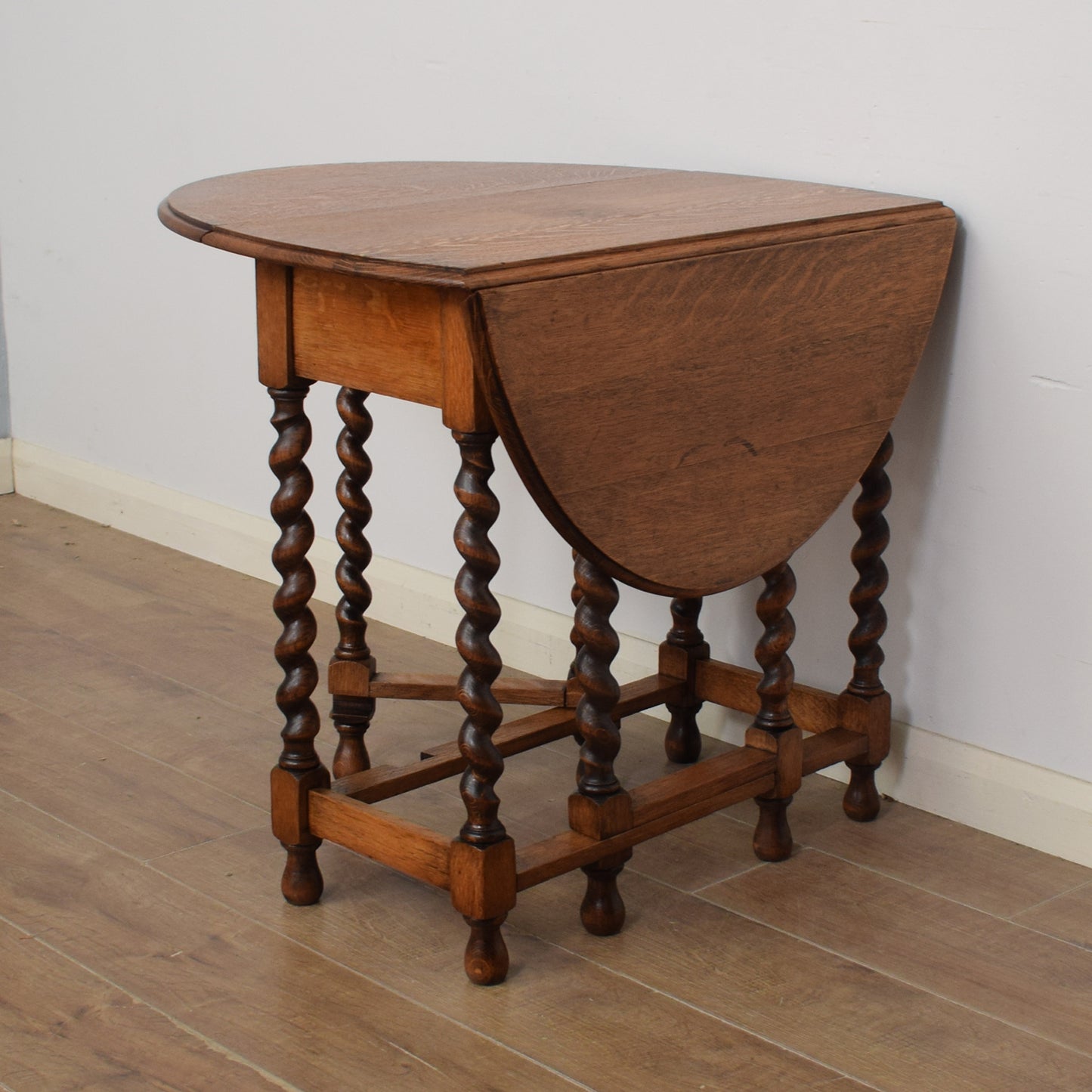 Barley-Twist Drop Leaf Table