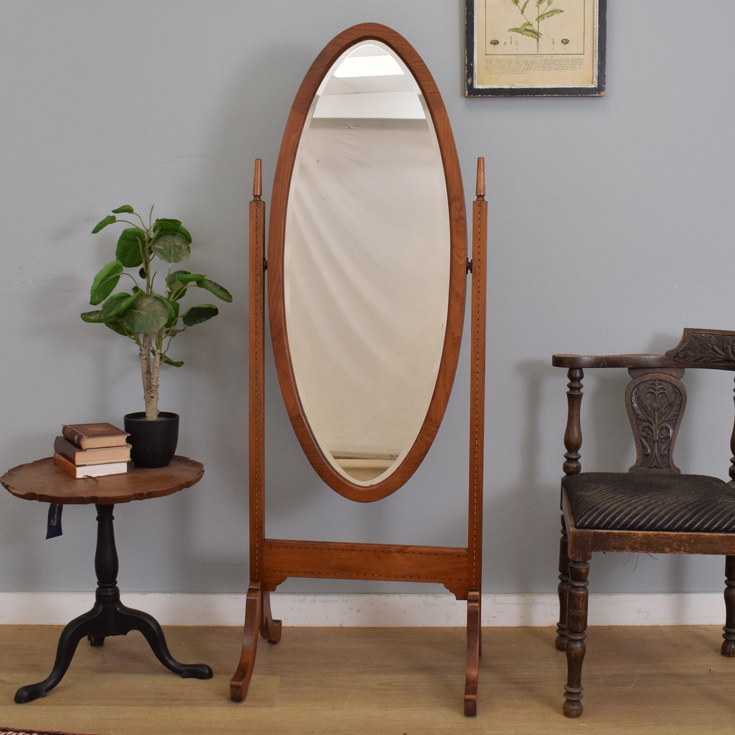 Restored Cheval Mirror