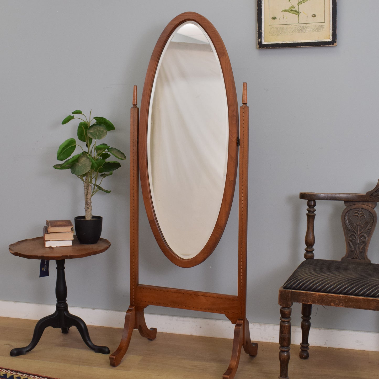 Restored Cheval Mirror