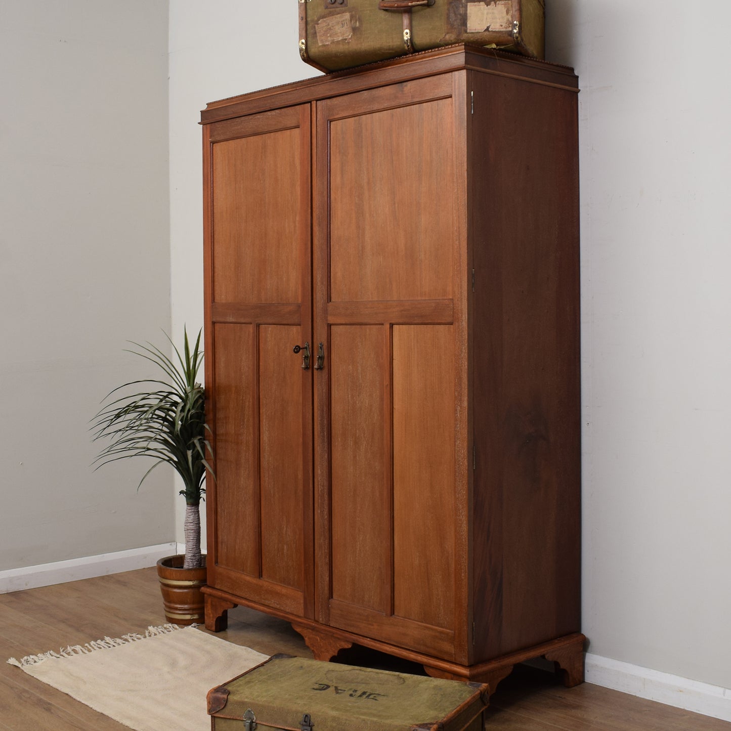 Restored Vintage Double Wardrobe