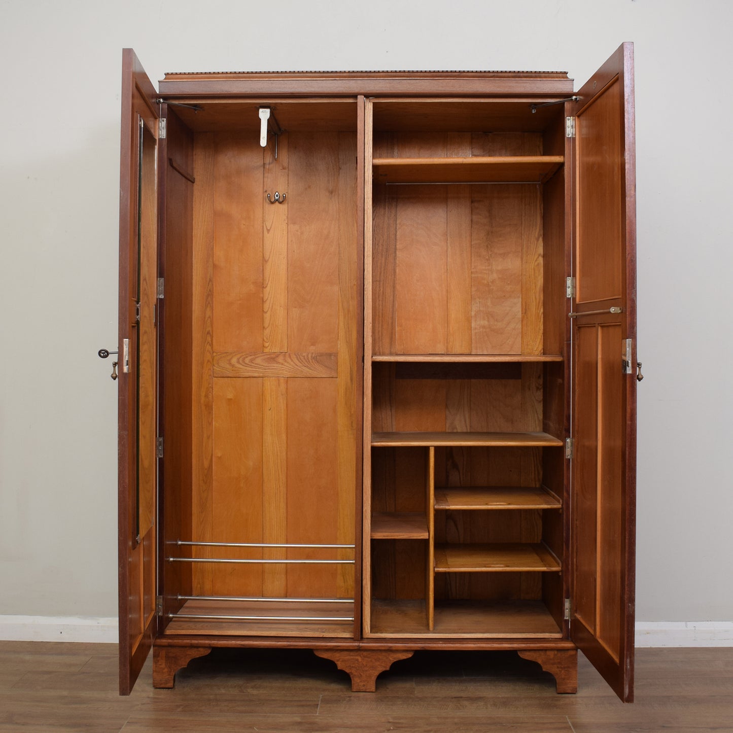 Restored Vintage Double Wardrobe