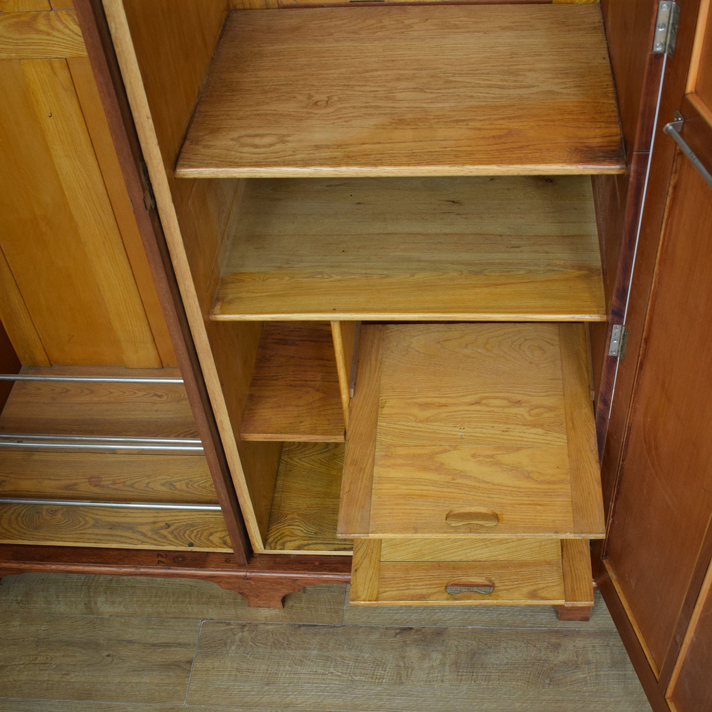 Restored Vintage Double Wardrobe