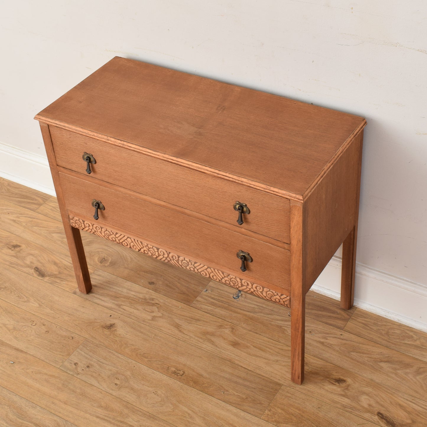 Oak Veneer Chest Of Drawers