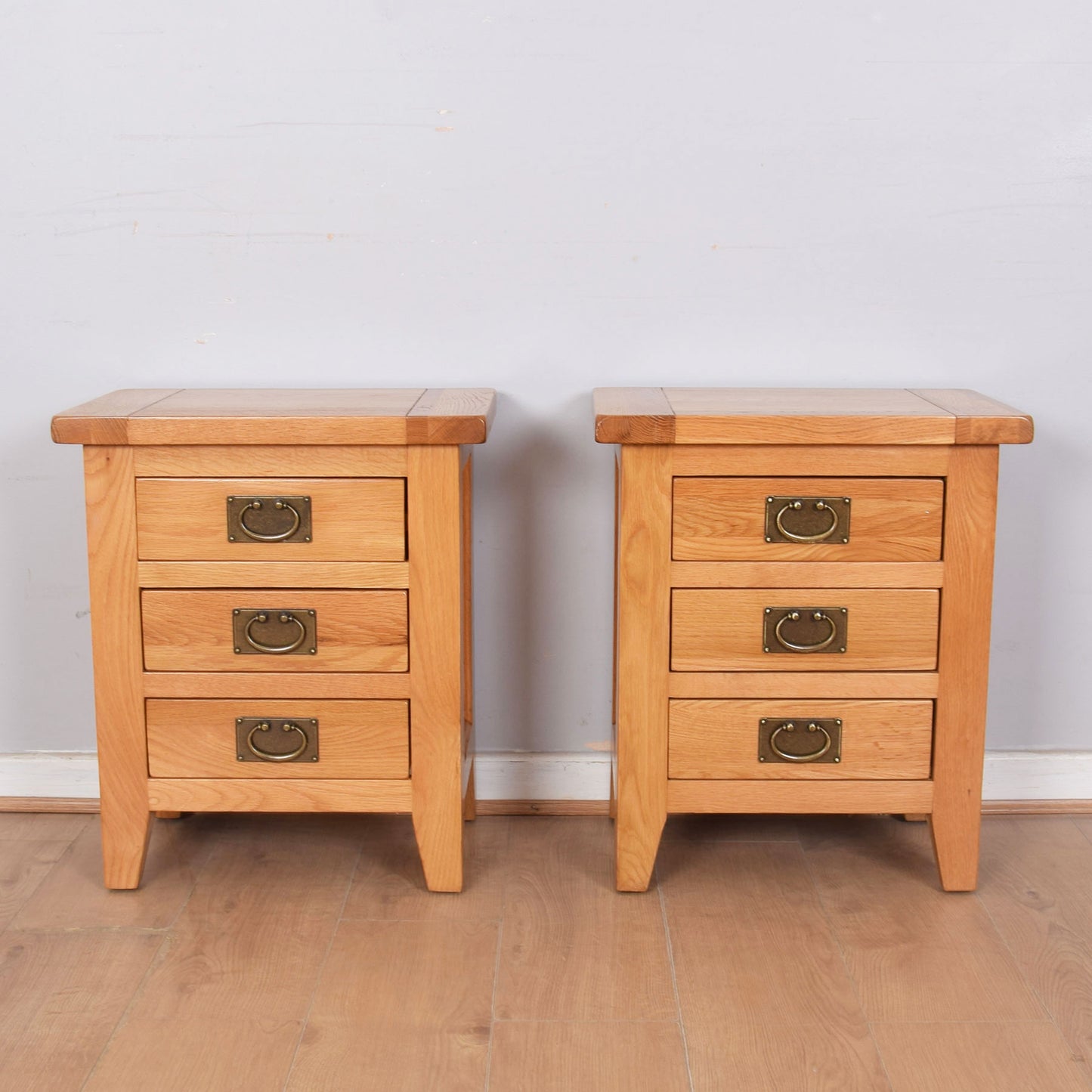 Pair of Oak Bedsides