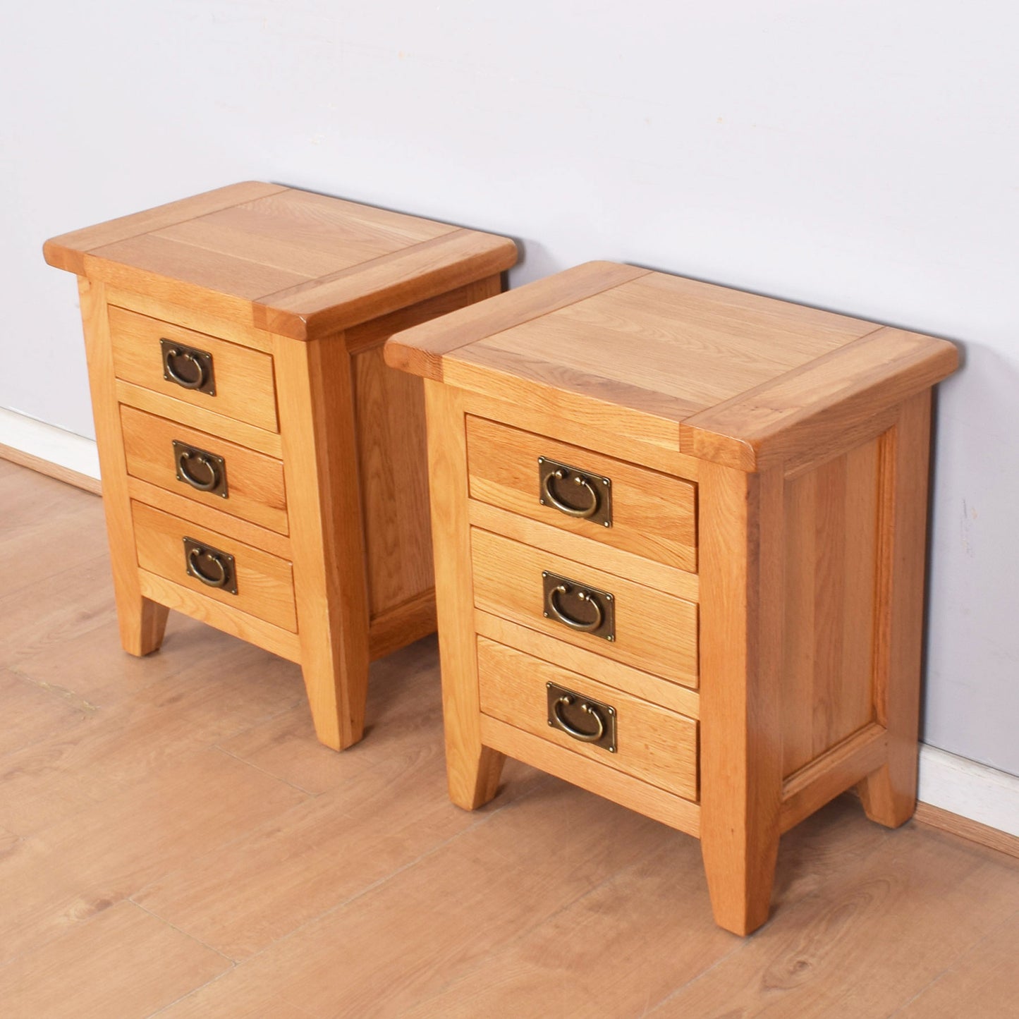 Pair of Oak Bedsides