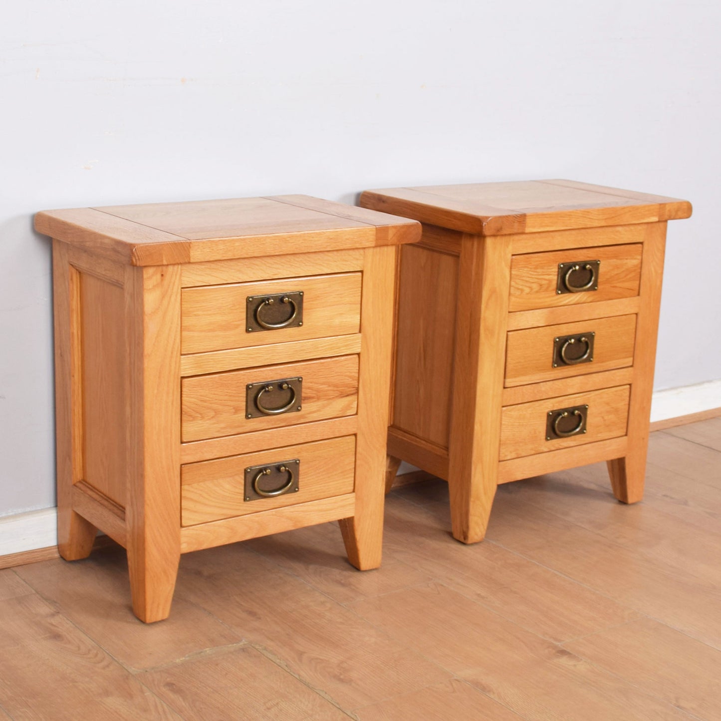 Pair of Oak Bedsides