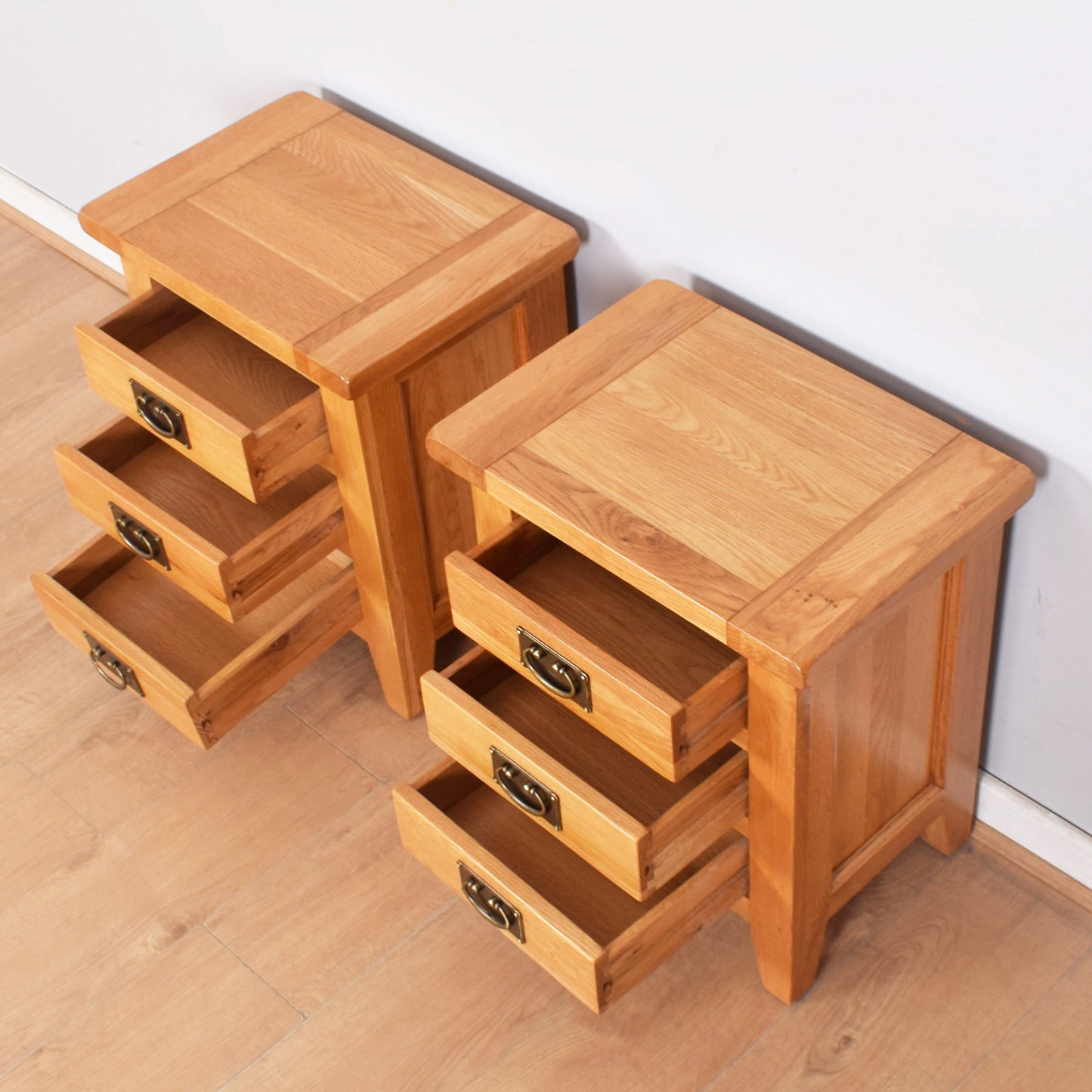 Pair of Oak Bedsides