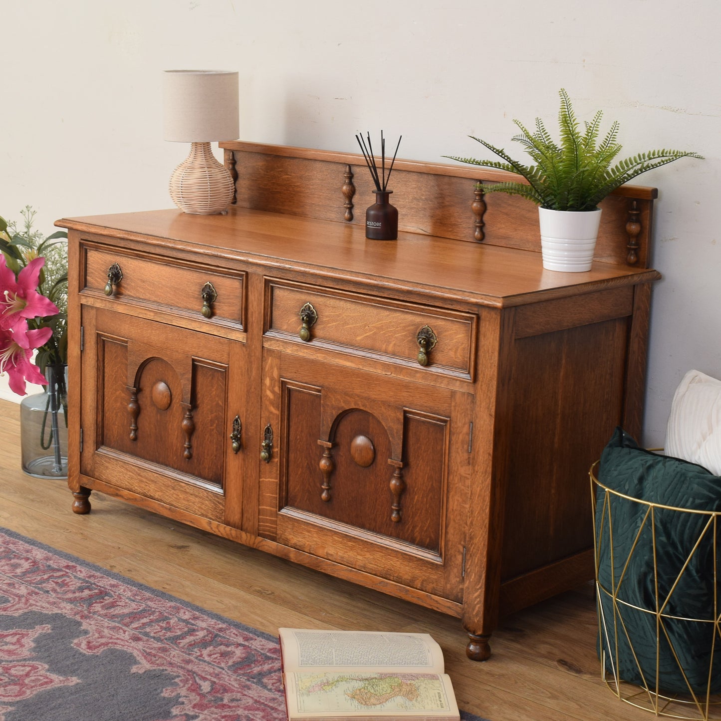 Low Oak Sideboard