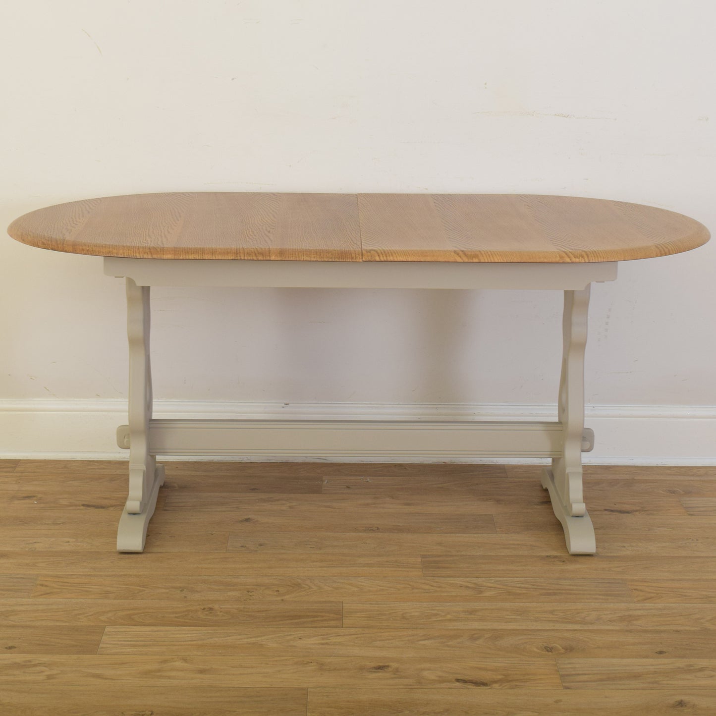 Painted Extendable Table And Four Chairs