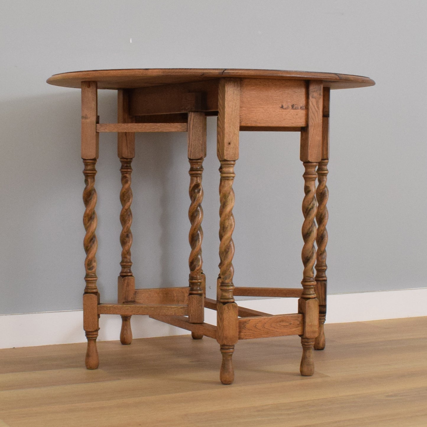 Oak Drop-Leaf Table