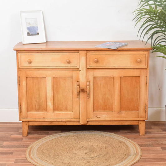 Restored Blonde Oak Sideboard