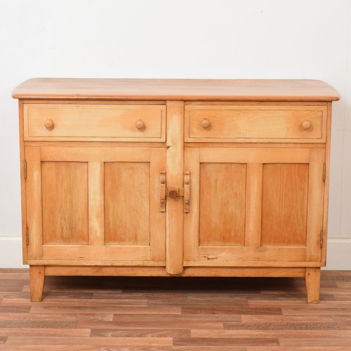 Restored Blonde Oak Sideboard