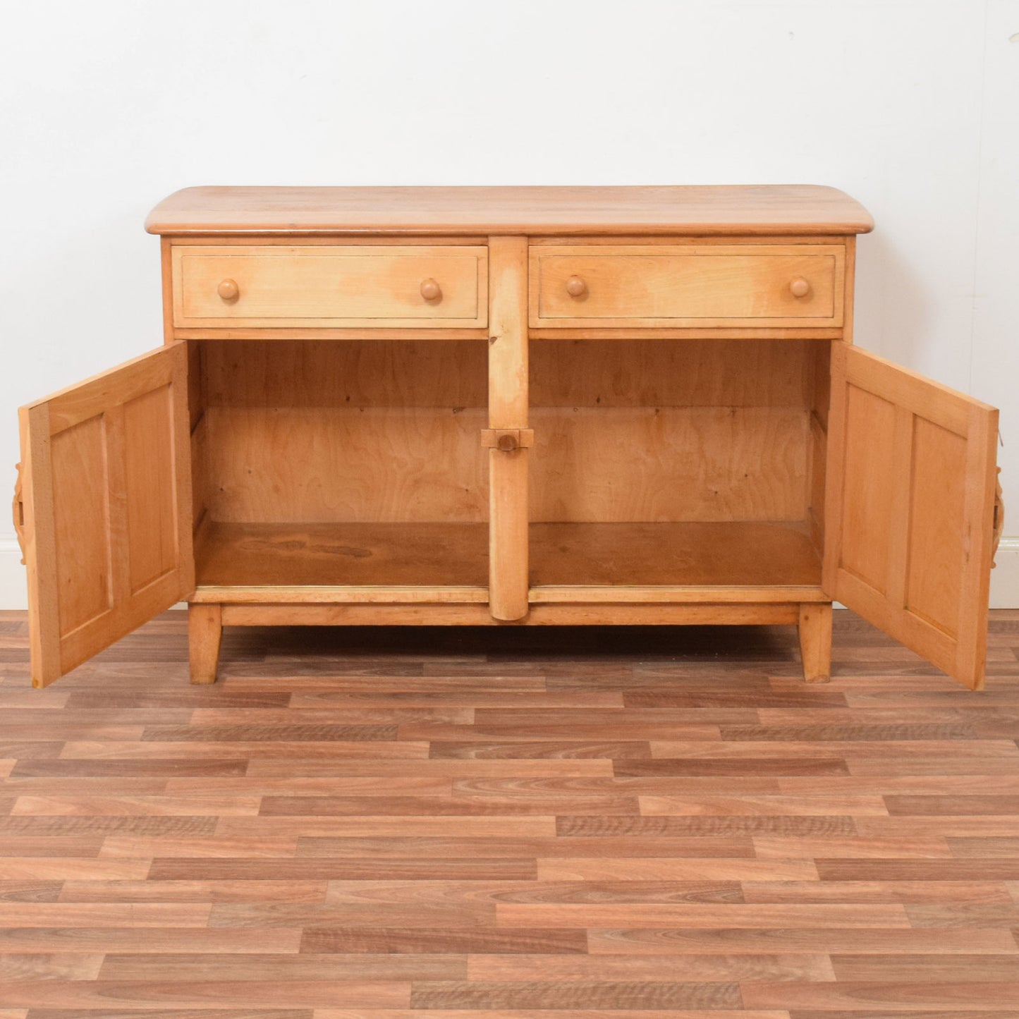 Restored Blonde Oak Sideboard