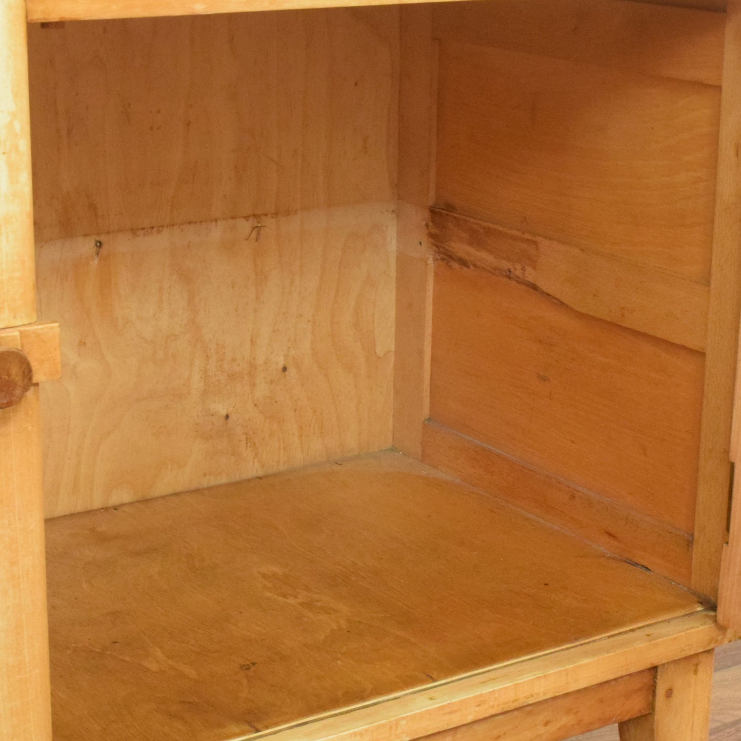 Restored Blonde Oak Sideboard