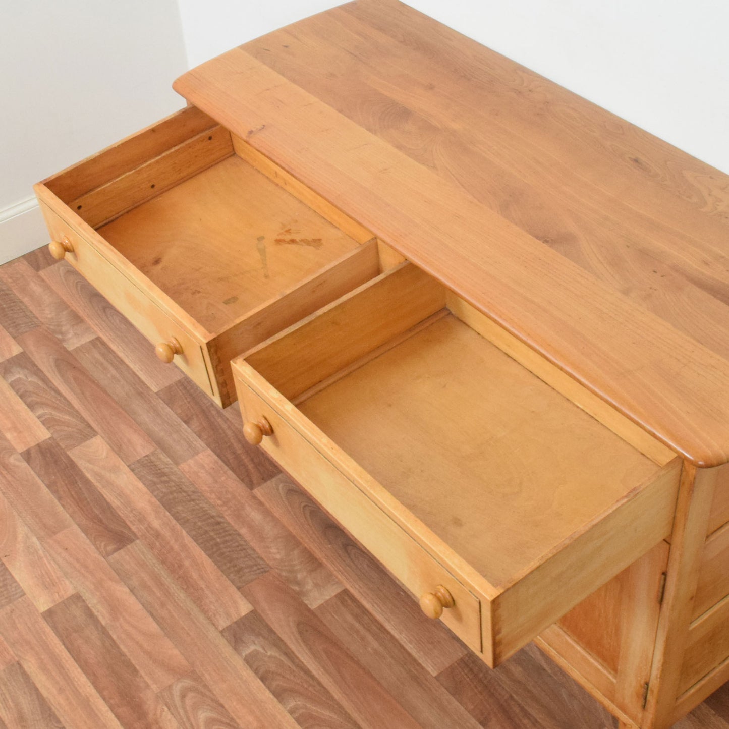 Restored Blonde Oak Sideboard