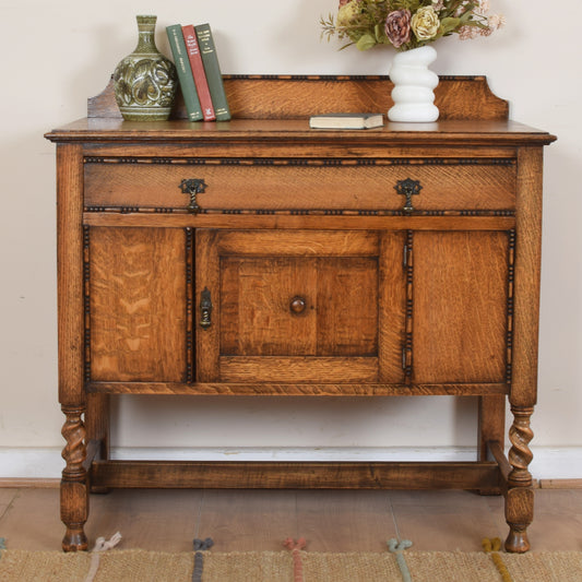 Vintage Oak Cupboard with Drawers