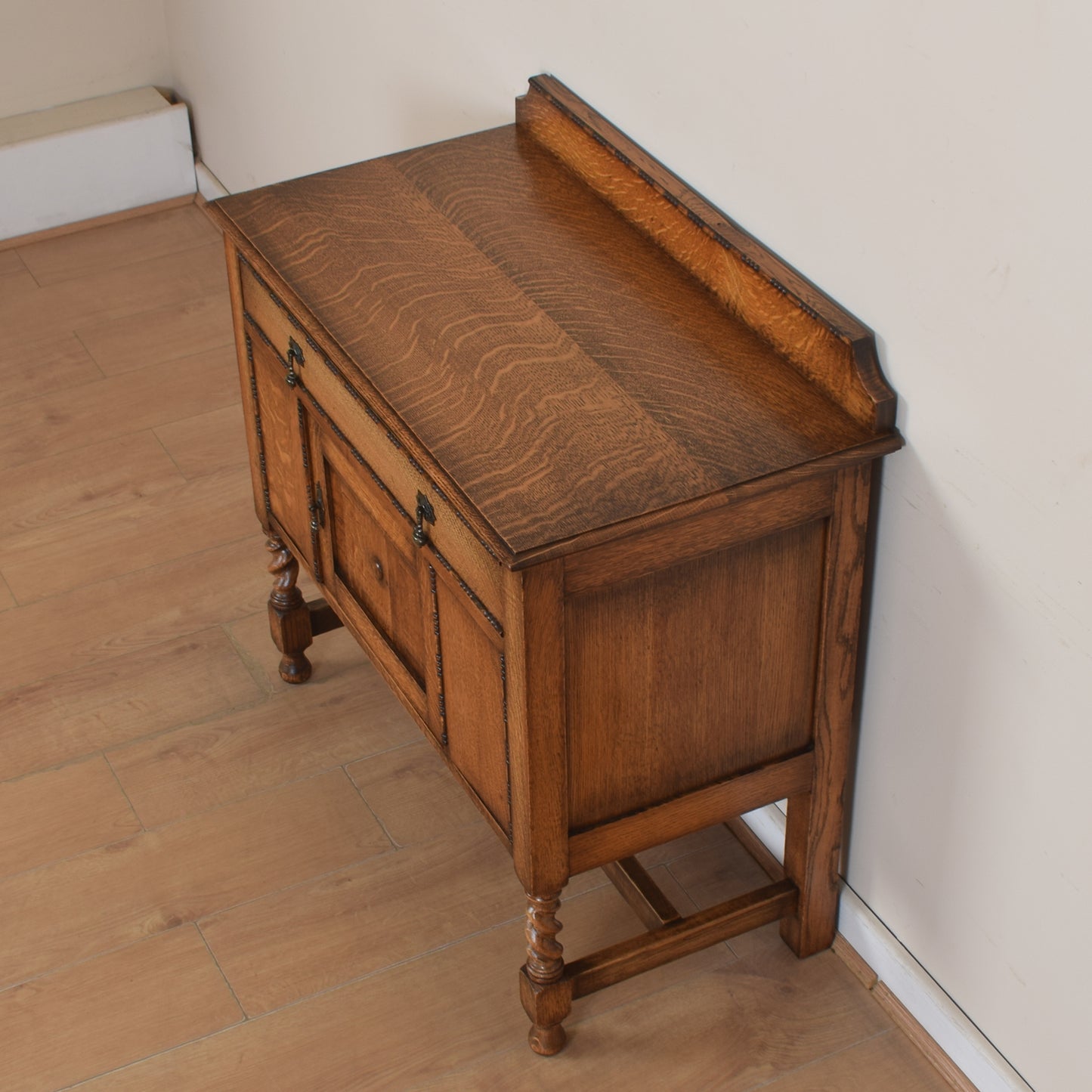 Vintage Oak Cupboard with Drawers
