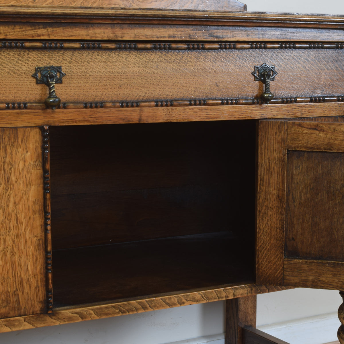 Vintage Oak Cupboard with Drawers