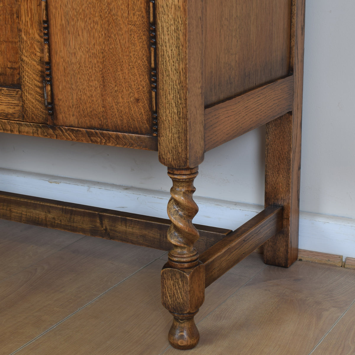 Vintage Oak Cupboard with Drawers