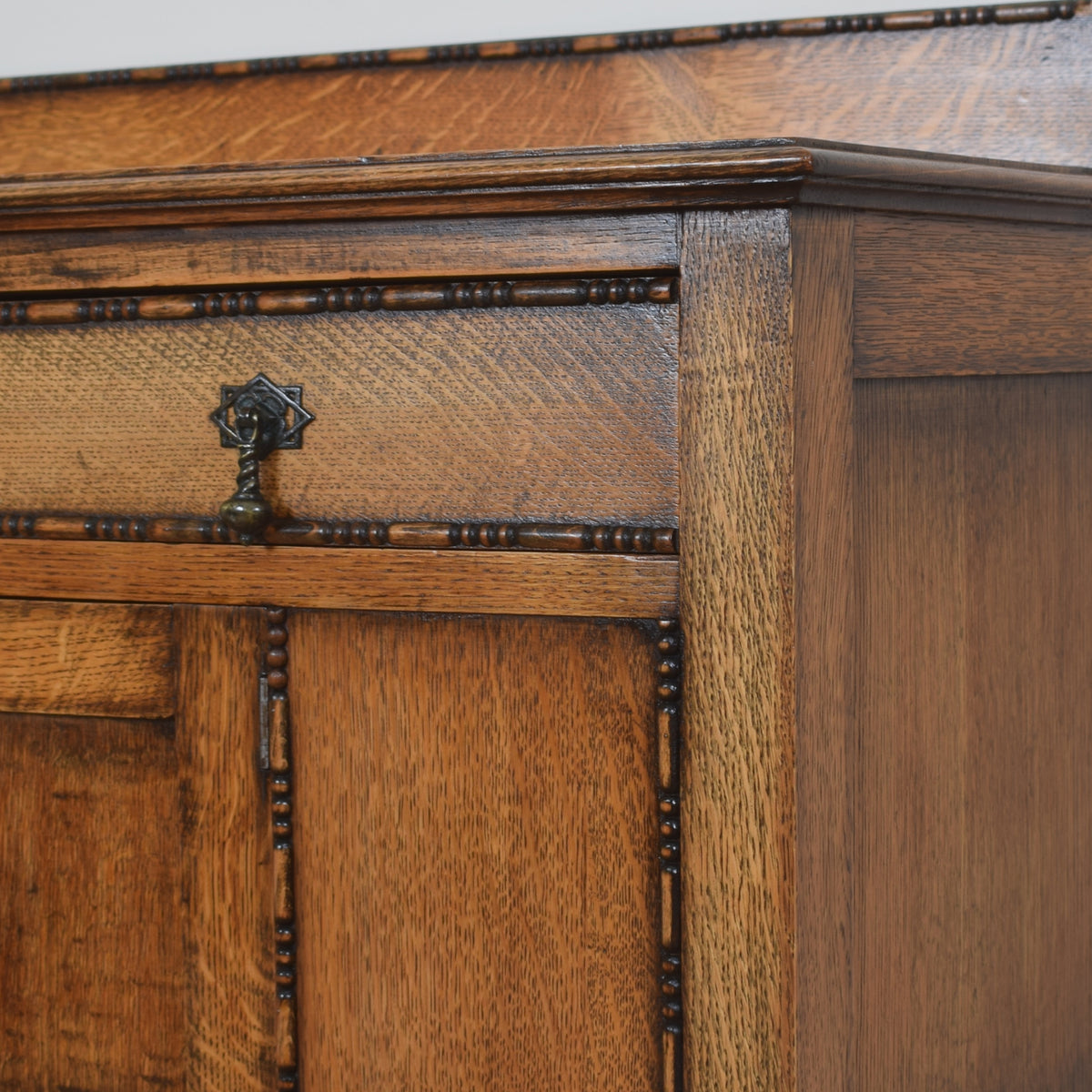 Vintage Oak Cupboard with Drawers