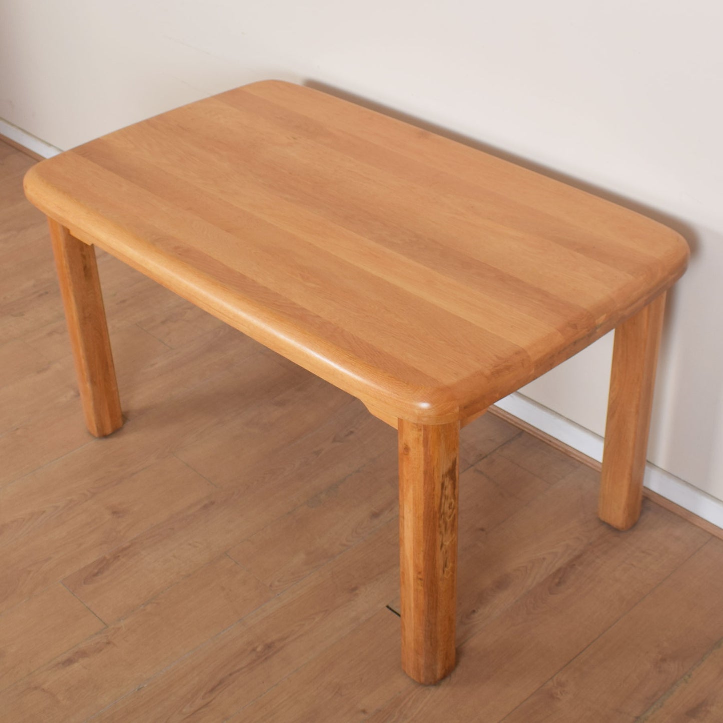 Dutch Oak Dining Table with Four Chairs