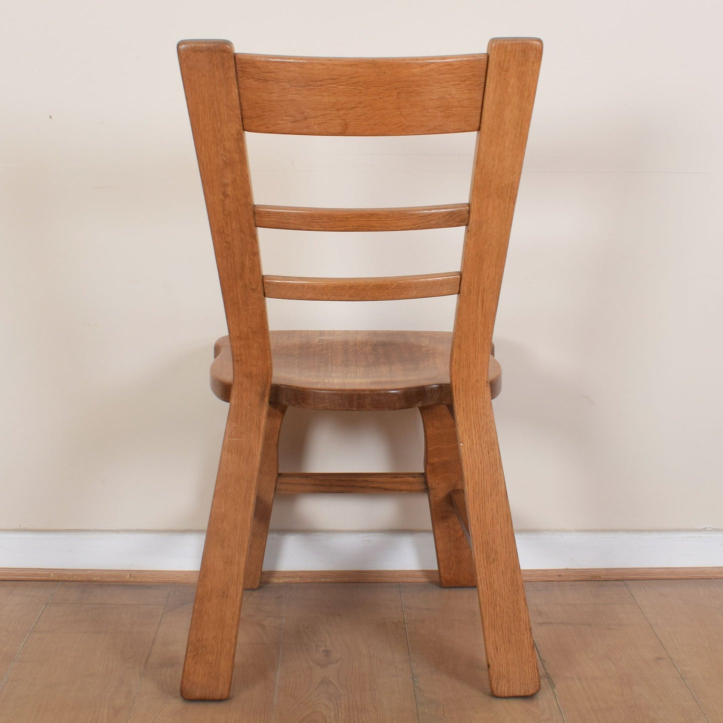 Dutch Oak Dining Table with Four Chairs