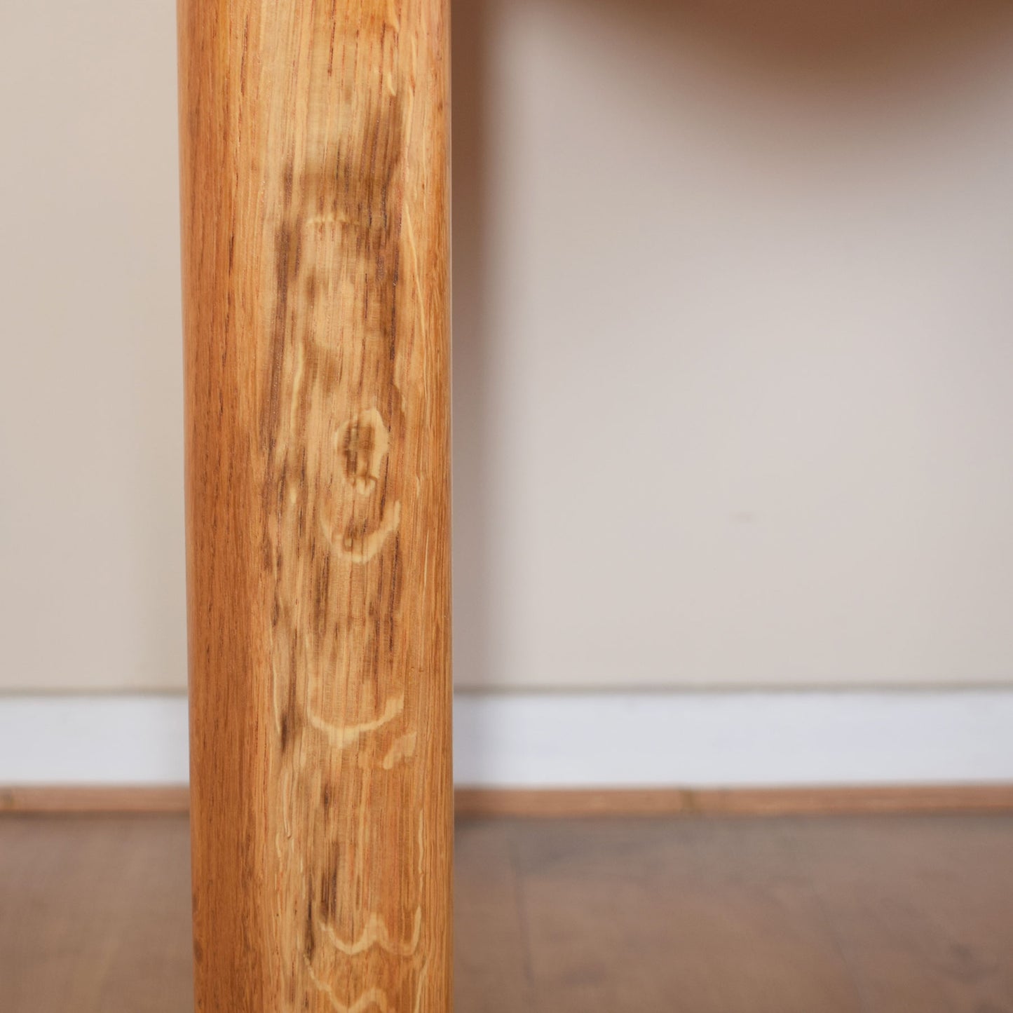 Dutch Oak Dining Table with Four Chairs