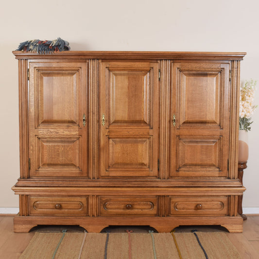 Restored Oak Linen Cupboard