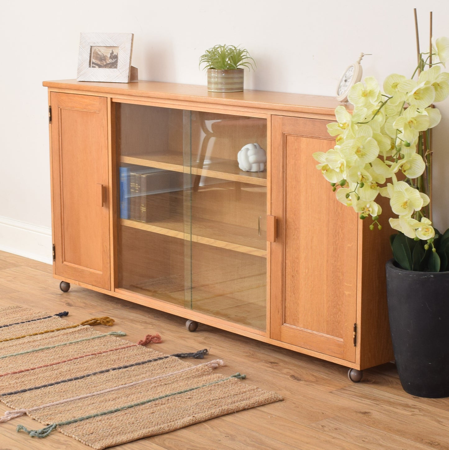 Glazed Oak Sideboard