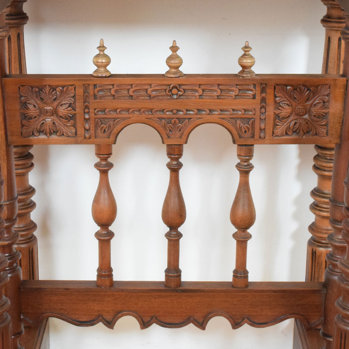 Antique Carved Mahogany Bureau