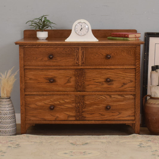 Solid Oak Chest of Drawers