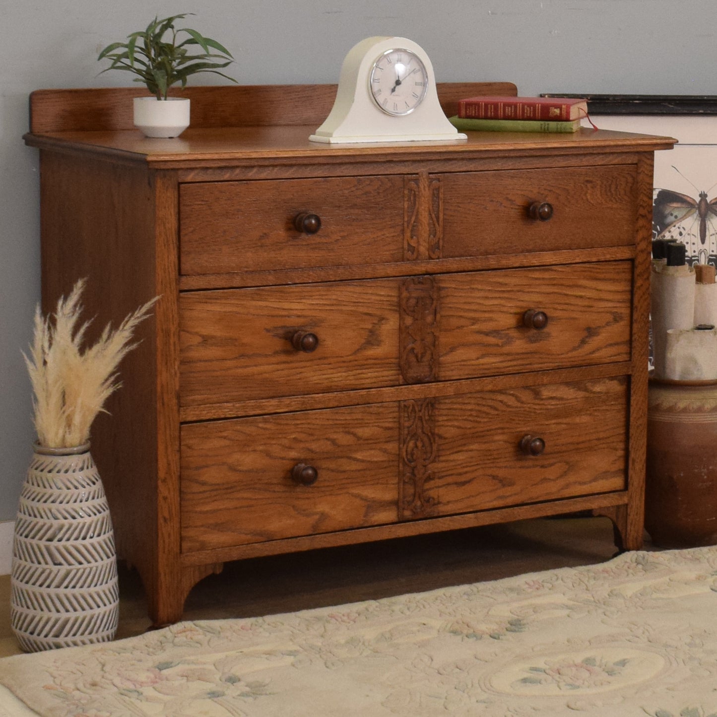 Solid Oak Chest of Drawers