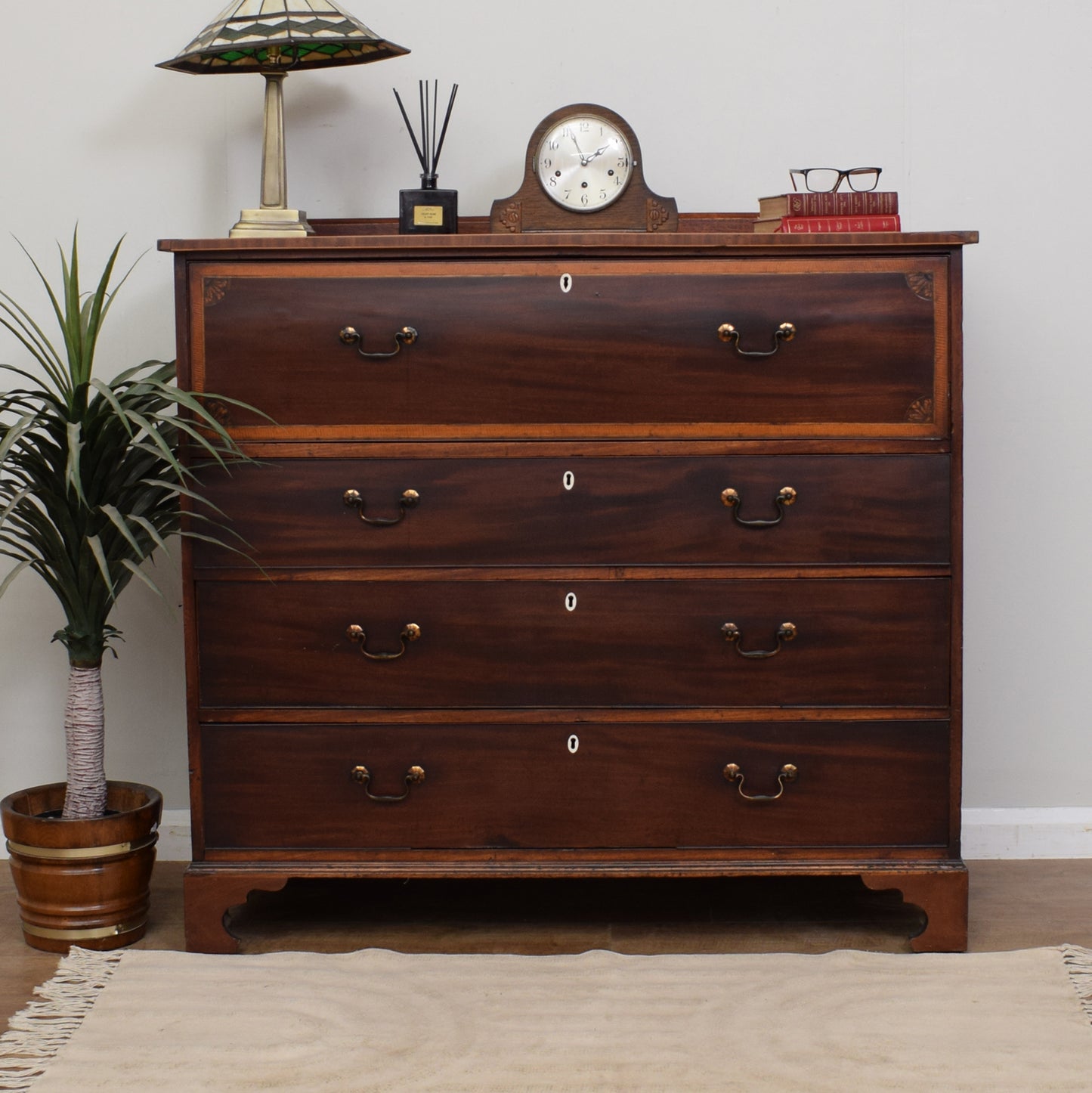 Antique Secretaire Chest Of Drawers