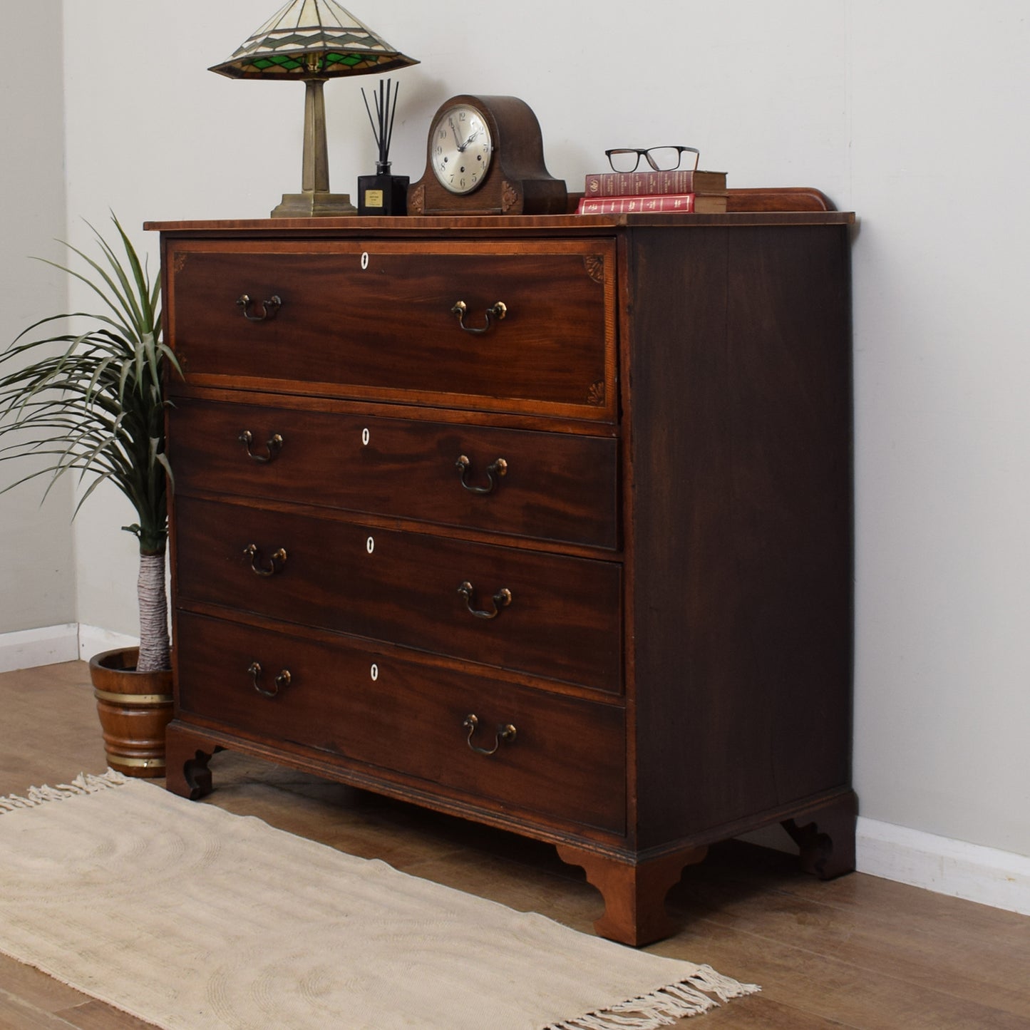 Antique Secretaire Chest Of Drawers