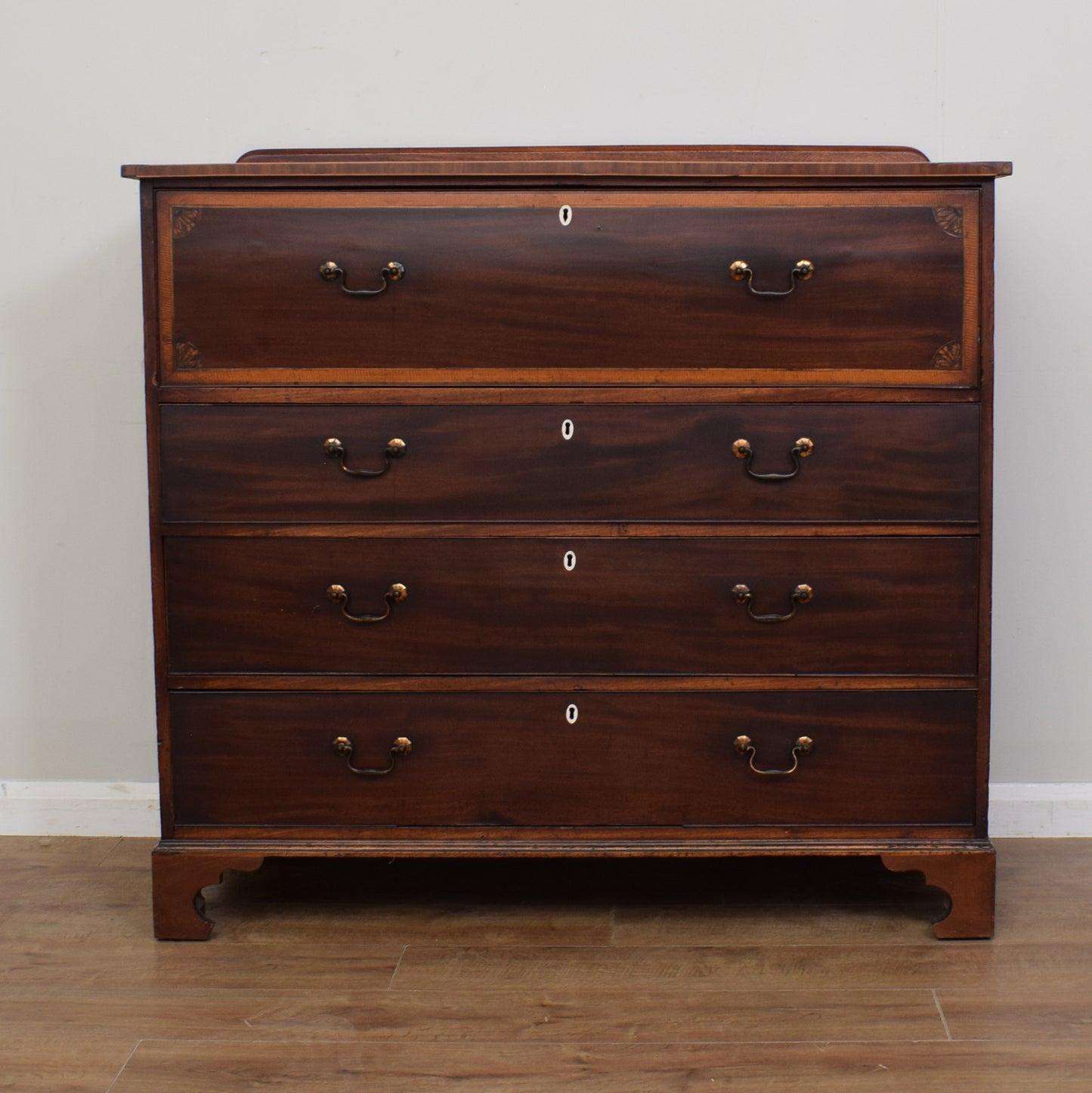 Antique Secretaire Chest Of Drawers