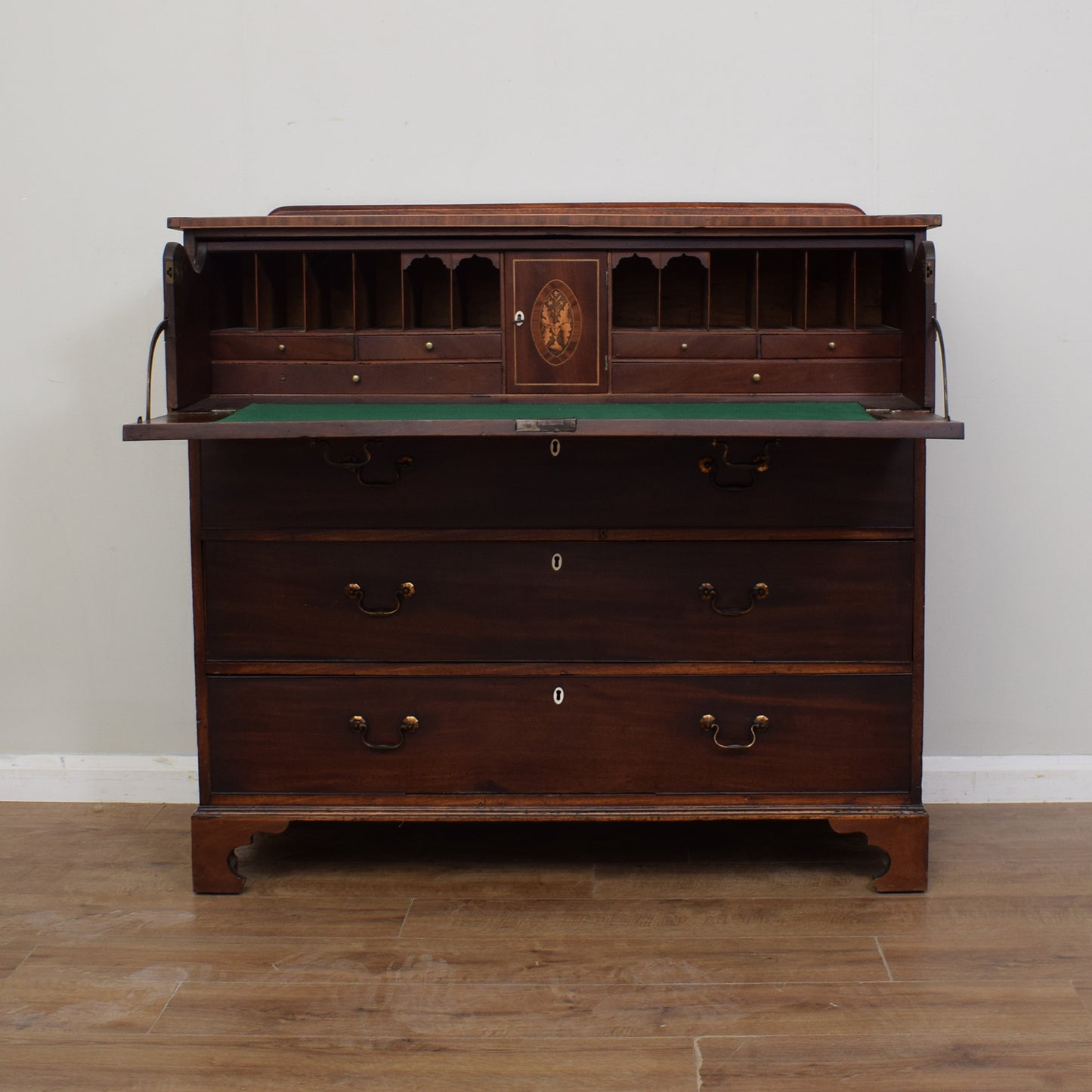 Antique Secretaire Chest Of Drawers