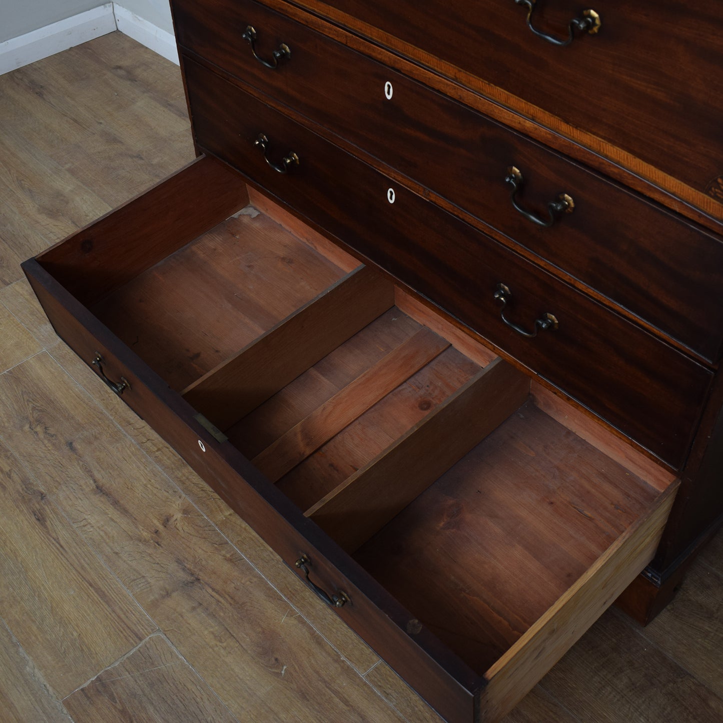 Antique Secretaire Chest Of Drawers