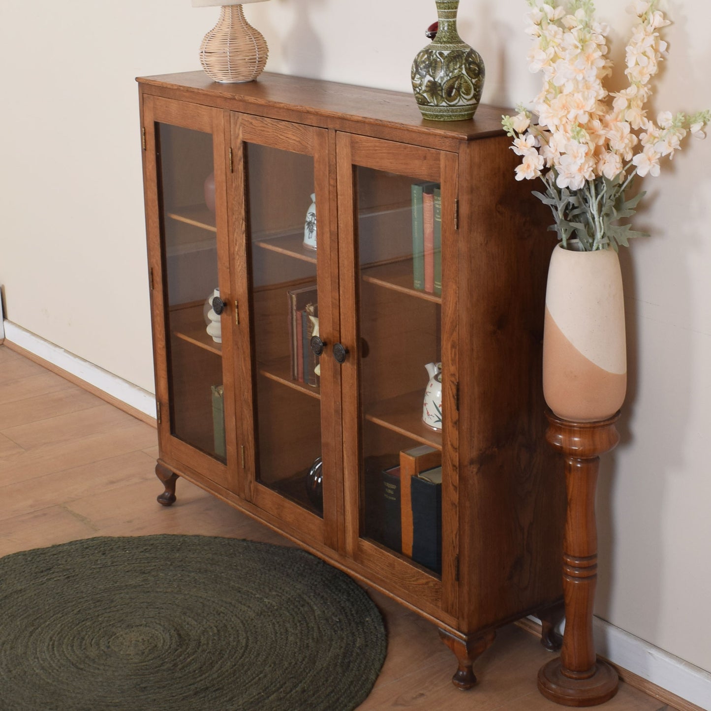 Glazed Bookcase Display Cabinet