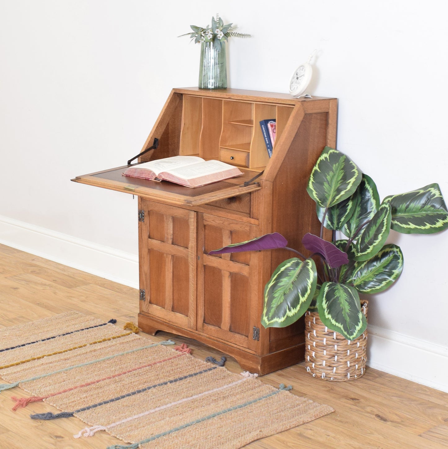 Restored Linenfold Bureau