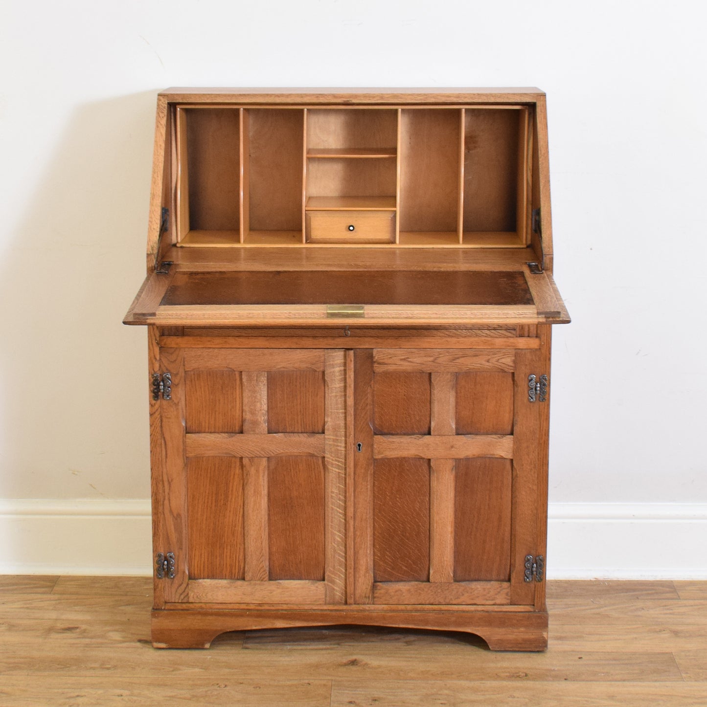 Restored Linenfold Bureau