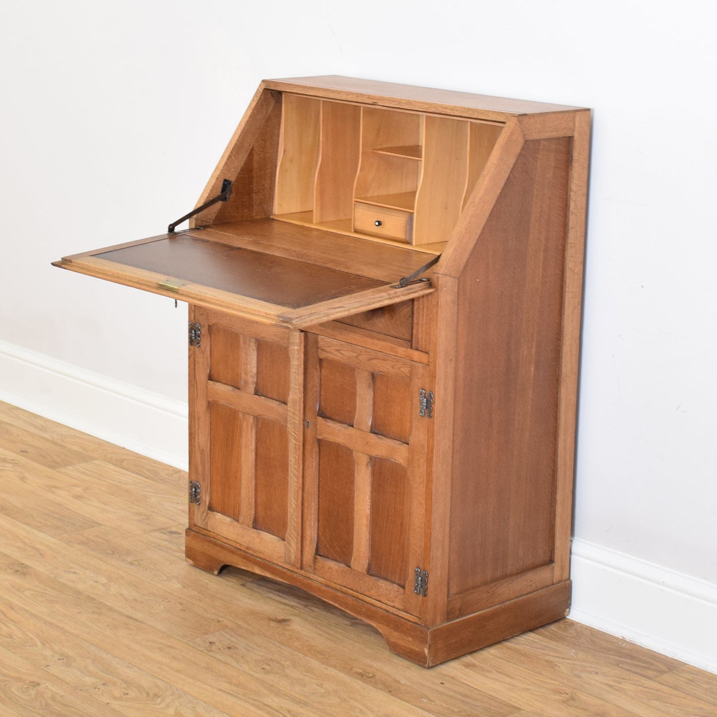 Restored Linenfold Bureau