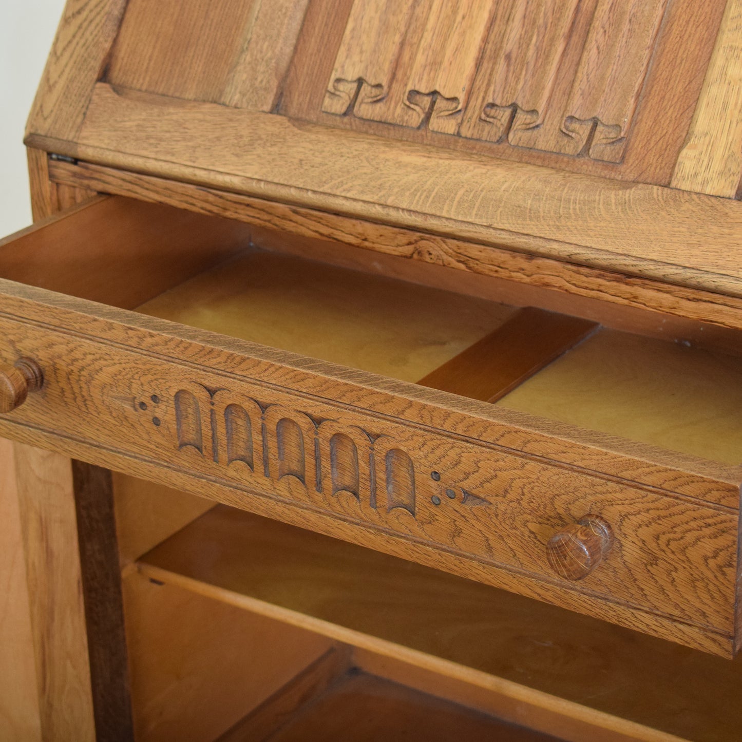 Restored Linenfold Bureau