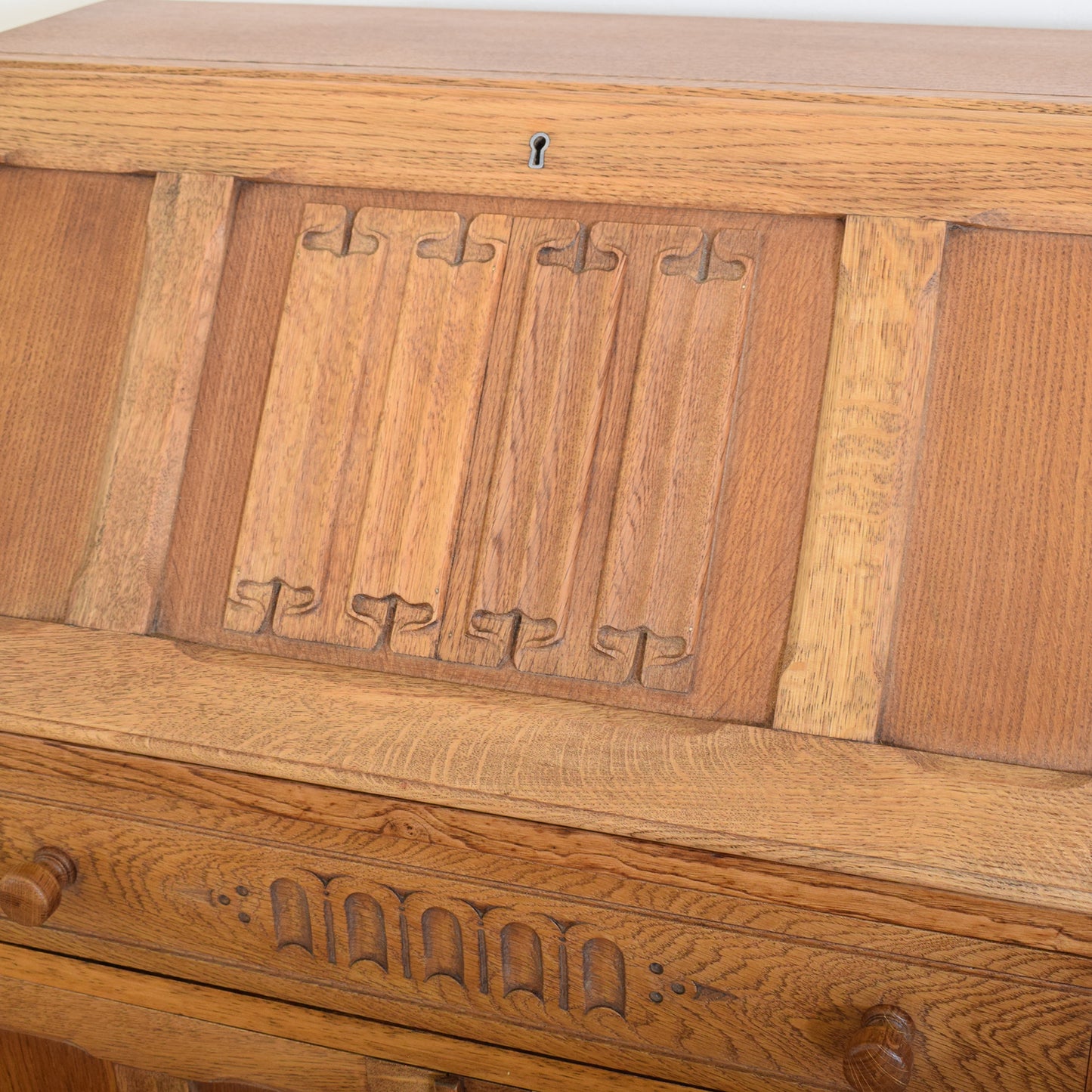 Restored Linenfold Bureau