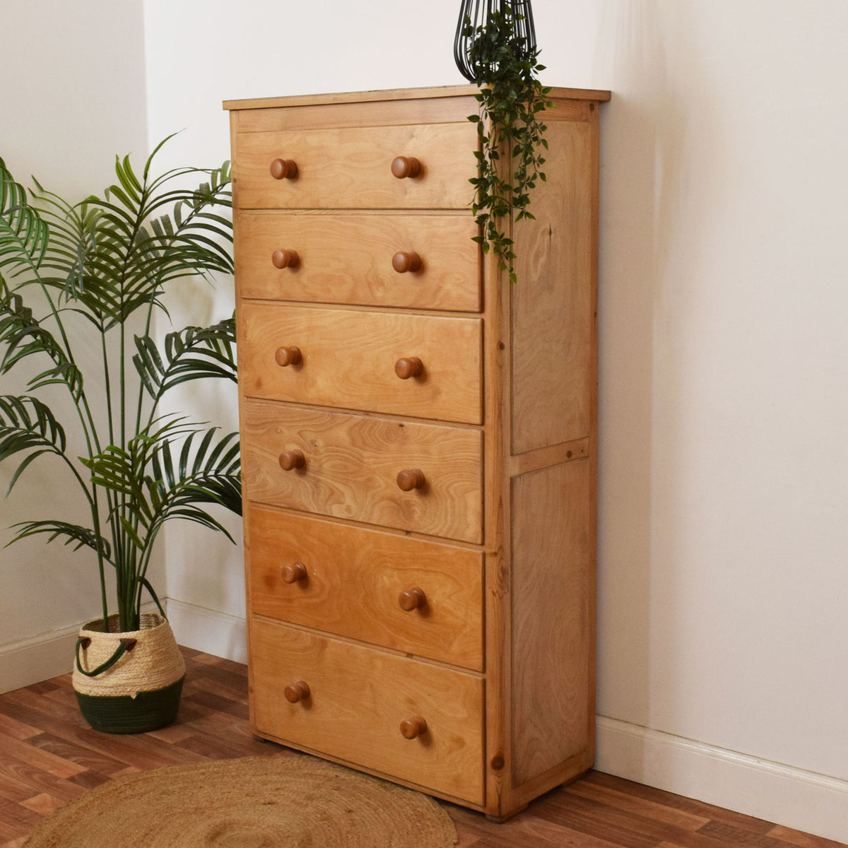 Tall Pine Chest of Drawers